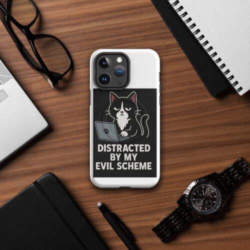 Distracted by My Evil Scheme iPhone Case – Funny Villain MagSafe® Case