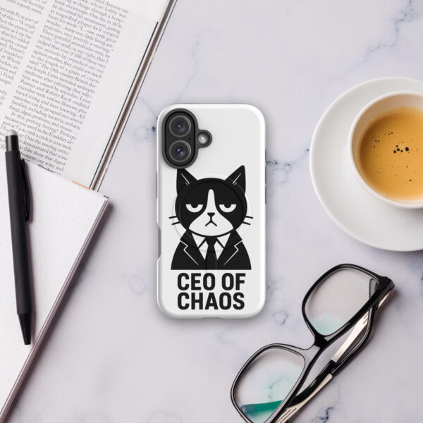 CEO of Chaos iPhone Case – Funny Cat iPhone Cover with MagSafe®