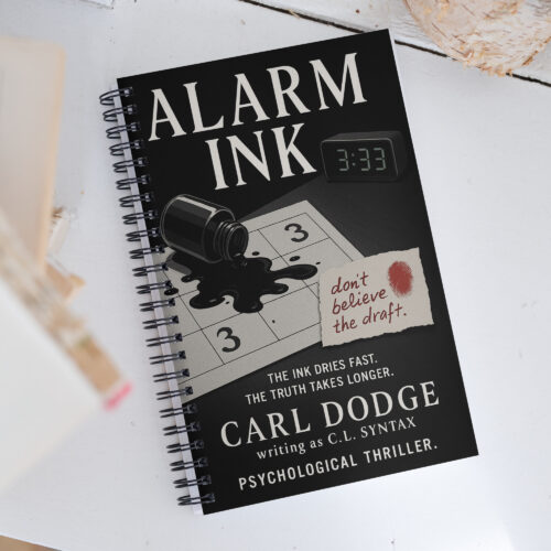 Alarm Ink – Psychological Thriller Notebook for Twisted Plots & Dark Thoughts