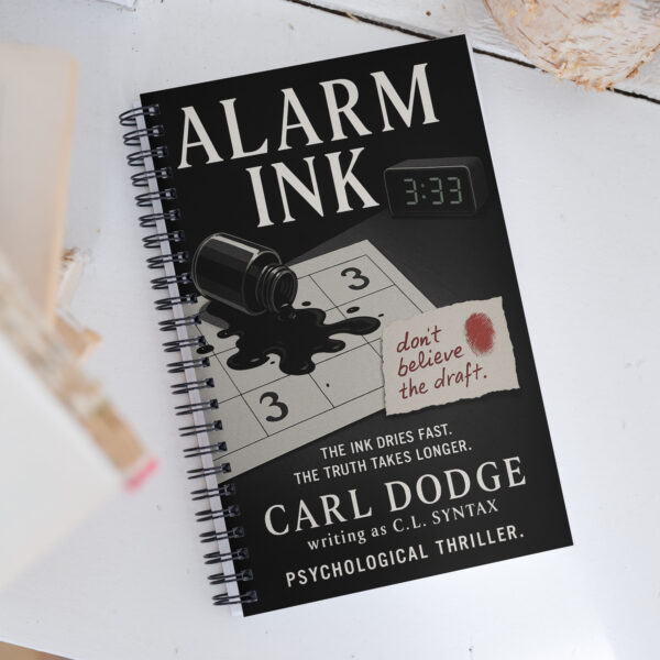 Alarm Ink – Psychological Thriller Notebook for Twisted Plots & Dark Thoughts