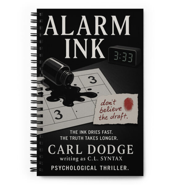 Alarm Ink – Psychological Thriller Notebook for Twisted Plots & Dark Thoughts