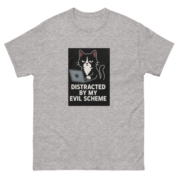 Distracted by My Evil Scheme Tee – Funny Villain Shirt for Tired Masterminds
