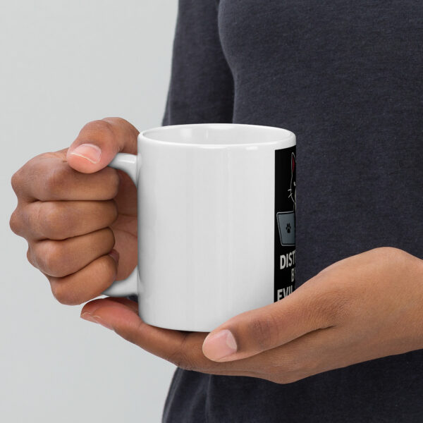 Distracted by My Evil Scheme – Funny Villain Mug for Caffeinated Chaos