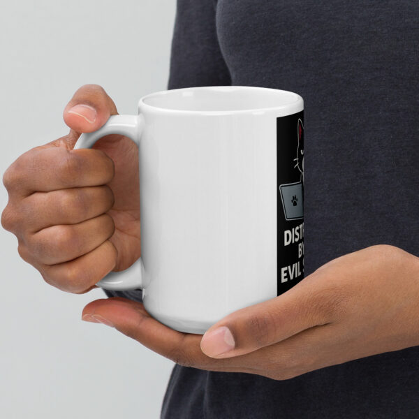 Distracted by My Evil Scheme – Funny Villain Mug for Caffeinated Chaos