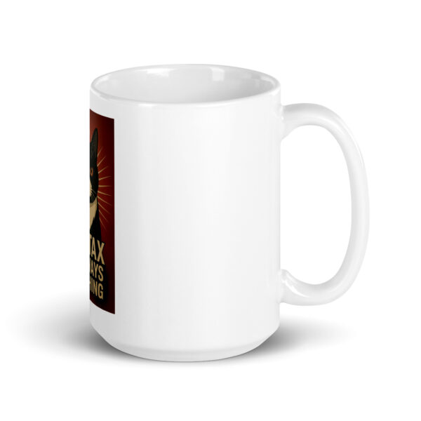 Mug of Divine Judgement – Funny Cat Mug Featuring Syntax the Cat