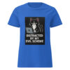 Distracted by My Evil Scheme Tee – Funny Villain Shirt for Women Plotting in Style