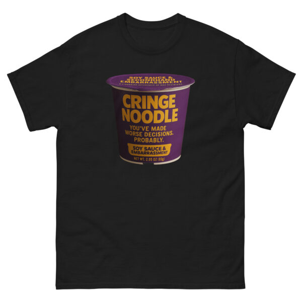 Cringe Noodle Tee – Soy Sauce & Embarrassment Edition (A lingering aftertaste of bad decisions.)