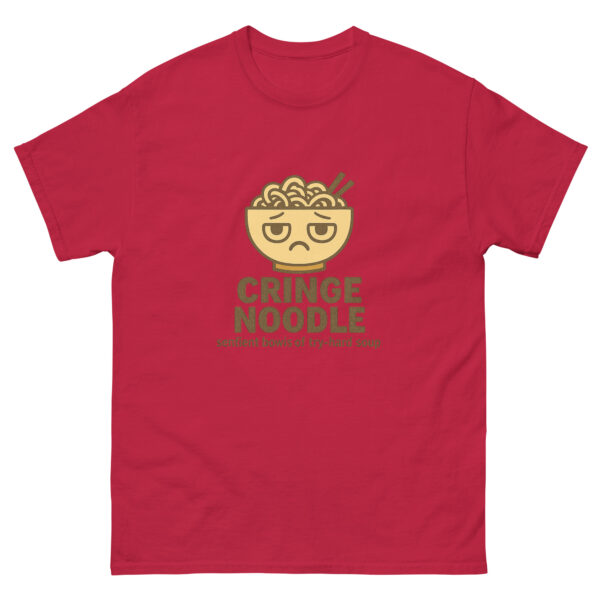 Cringe Noodle Logo Tee – Sentient Soup Edition (Sentient bowls of try-hard soup.)