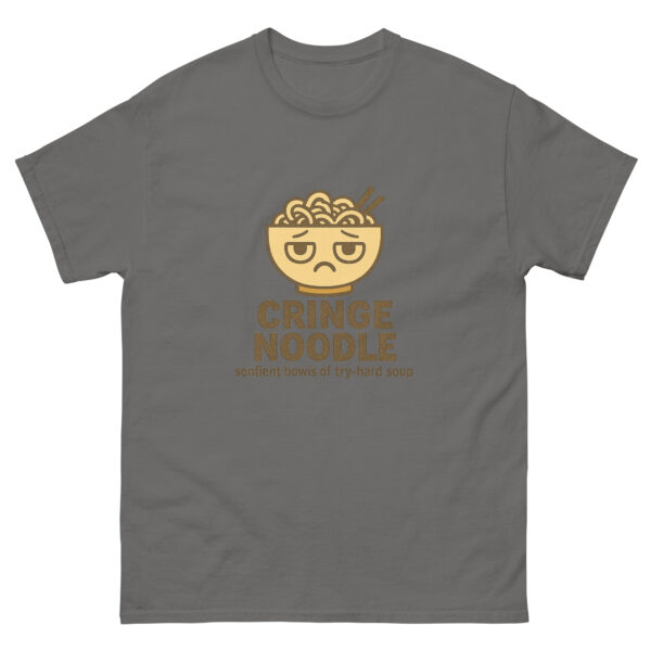 Cringe Noodle Logo Tee – Sentient Soup Edition (Sentient bowls of try-hard soup.)