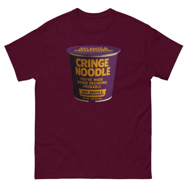 Cringe Noodle Tee – Soy Sauce & Embarrassment Edition (A lingering aftertaste of bad decisions.)