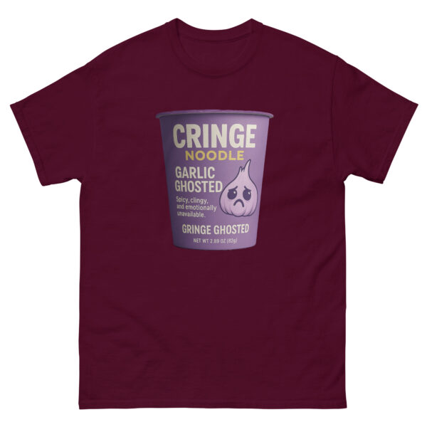 Cringe Noodle Tee – Garlic Ghosted Edition (Spicy, clingy, and emotionally unavailable.)