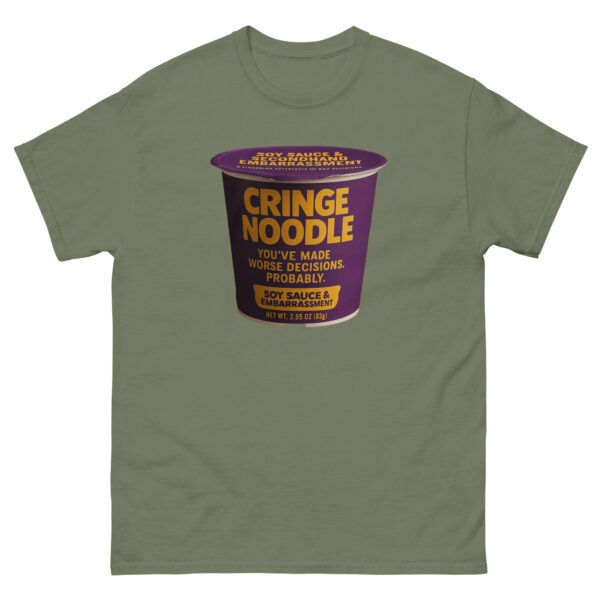 Cringe Noodle Tee – Soy Sauce & Embarrassment Edition (A lingering aftertaste of bad decisions.)