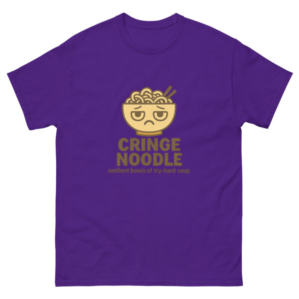 Cringe Noodle Logo Tee – Sentient Soup Edition (Sentient bowls of try-hard soup.)