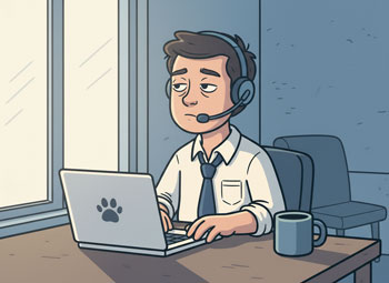 Person sitting alone by a window looking exhausted, soft diffused daylight, empty coffee cup nearby, muted blue and gray tones, melancholic but hopeful mood, lifestyle photography